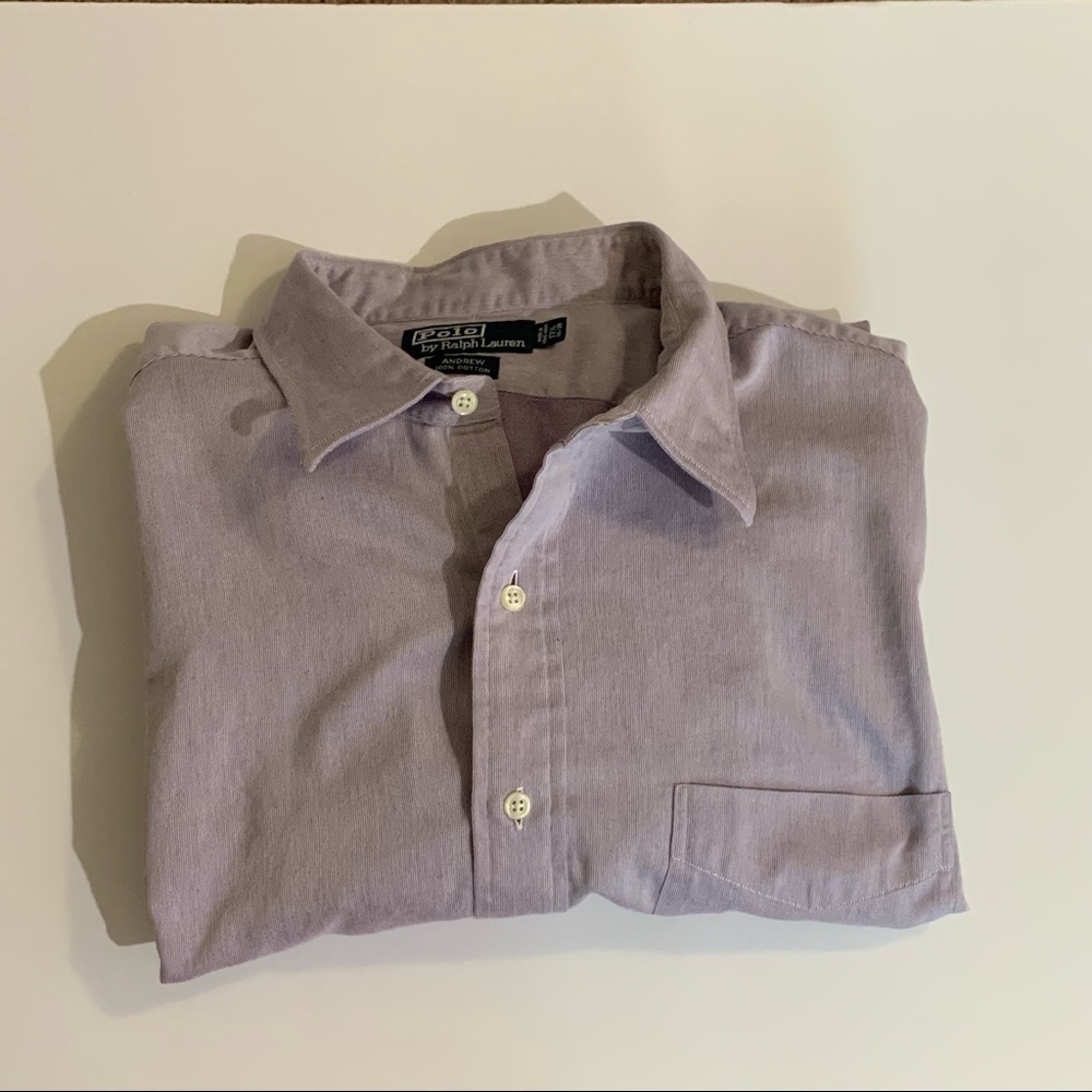 Polo by Ralph Lauren Light Purple Button Down Shirt 17.5